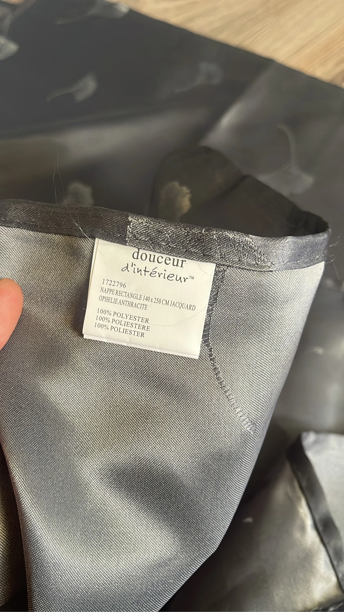 New gray tablecloth – photo 3